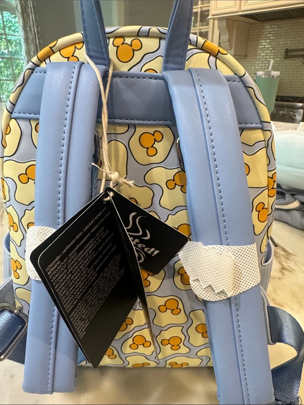 Brand new Disney x Loungefly Kids Yellow Mickey Waffle Mini Backpack